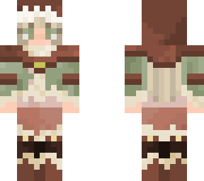 viking girl with hood up