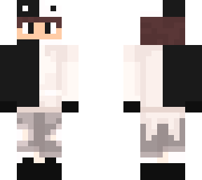 white and black