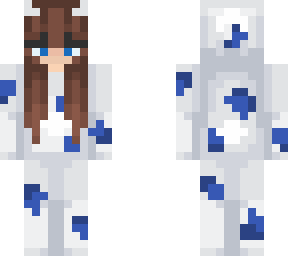 xanthe's matching blue cow skin