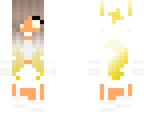 yellow wolf girl (white)