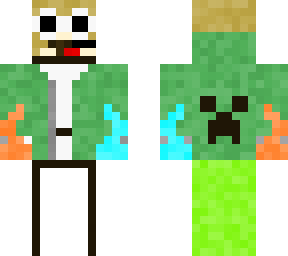 a mix of all the minecraft skins i see om servers