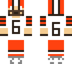 baker mayfield (2020)- white and orange
