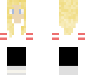 blonde hair /w blue eyes and white hoodie