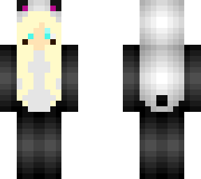 blonde panda onesie girl #2