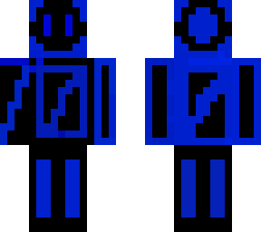 blue and black robot