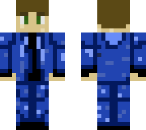 blue guy with blue hoodie (green eyes)
