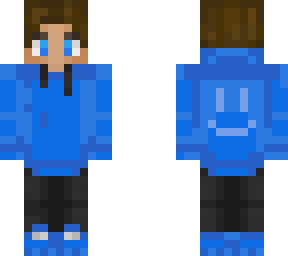 blue hood boy