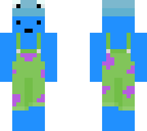 blue overalls