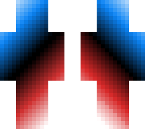 blue/red rainbow