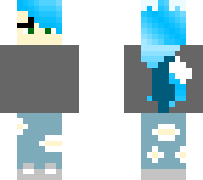 blue werewolf girl