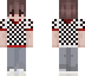 boy with checkered shirt
