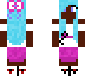 cute minecraft school girl