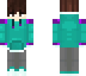 cyan purple hoody guy
