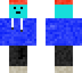 drippy cyan man