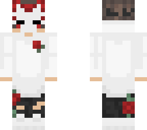 flower kitsune boy