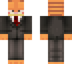 garfield in a suit