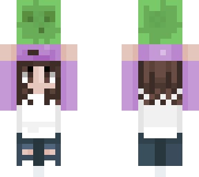 girl holding slime