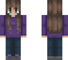girl with purple shirt