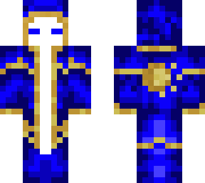 golden blue priest