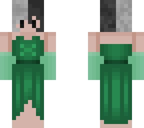 green dress