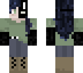 green hoodied girl