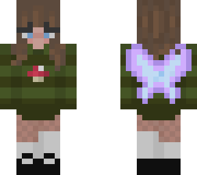 grunge fairy core girl with blue eyes
