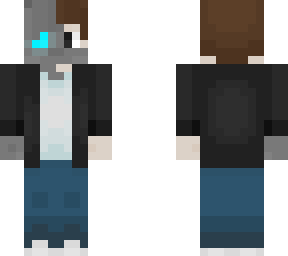 half robot skin