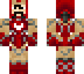 iron man with mask open