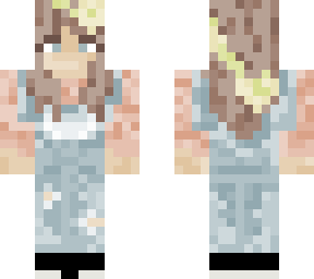 light pink w/ overalls