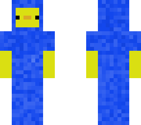 lonely blue duck