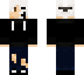 my roblox avatar but in minecraft (half mask)