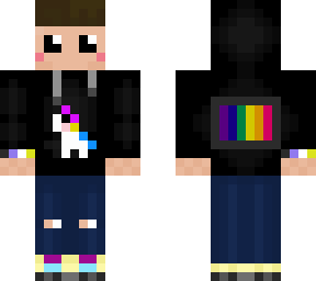 nerdchillin's unicorn hoodie (pride version)