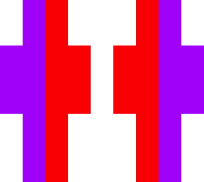 purple and red guy
