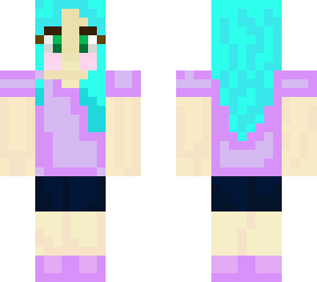 purple cute girl