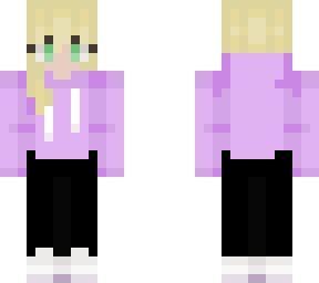 purple hoodie girl