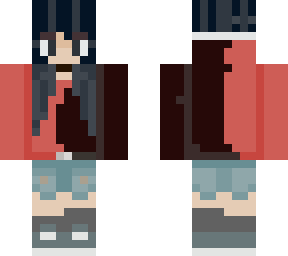 red and black