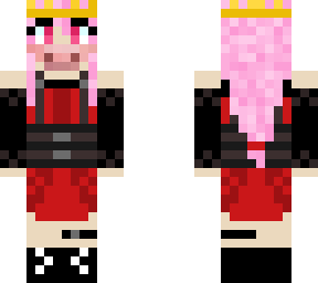 technoblade inspired girl with pigmask