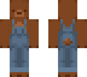 teddy bear with overalls