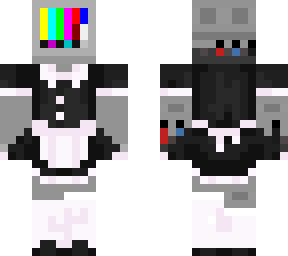 tv head maid outfit