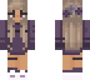 (edited) girl purpled skin