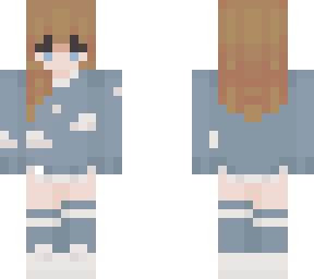 blonde clouds not my original skin i changed the hair and eyes
