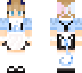 blue catgirl