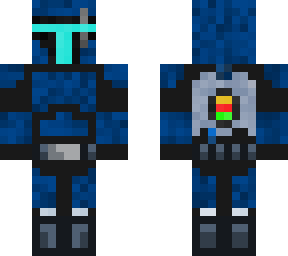 blue mandalorian (removeable amour)