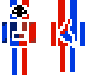 blue red white cool skin