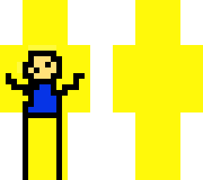 blue shirt man