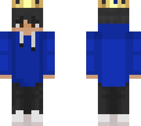 blue sweatshirt with crown