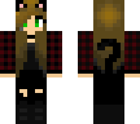 brown haired cat girl