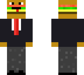 burger in a suit