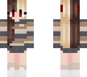 cute girl w/ horns (split hair)