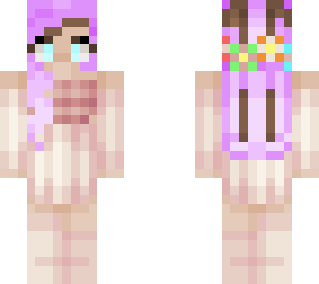 flower girl lavender hair